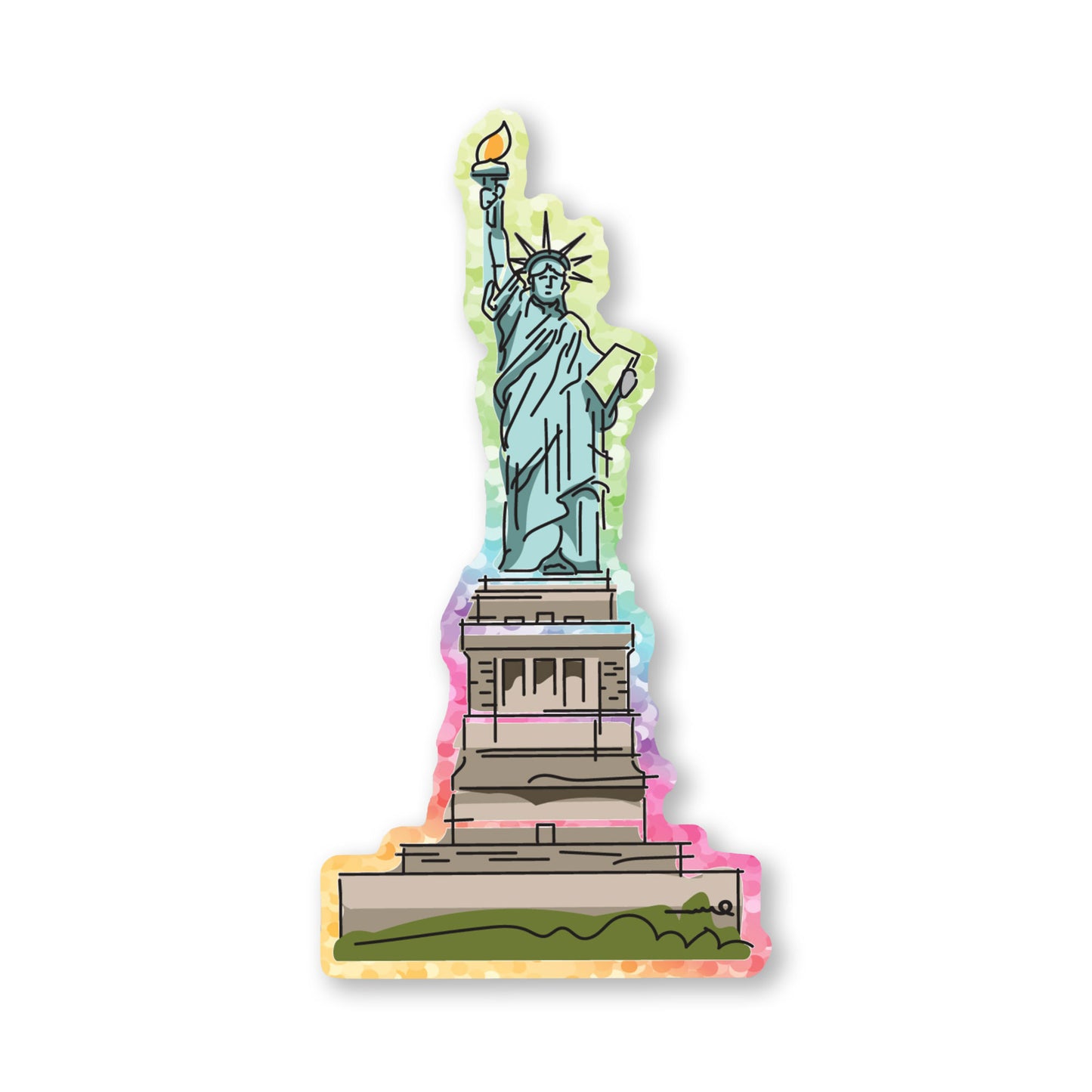 Glitter Statue Of Liberty | A NYC Inspired Sticker