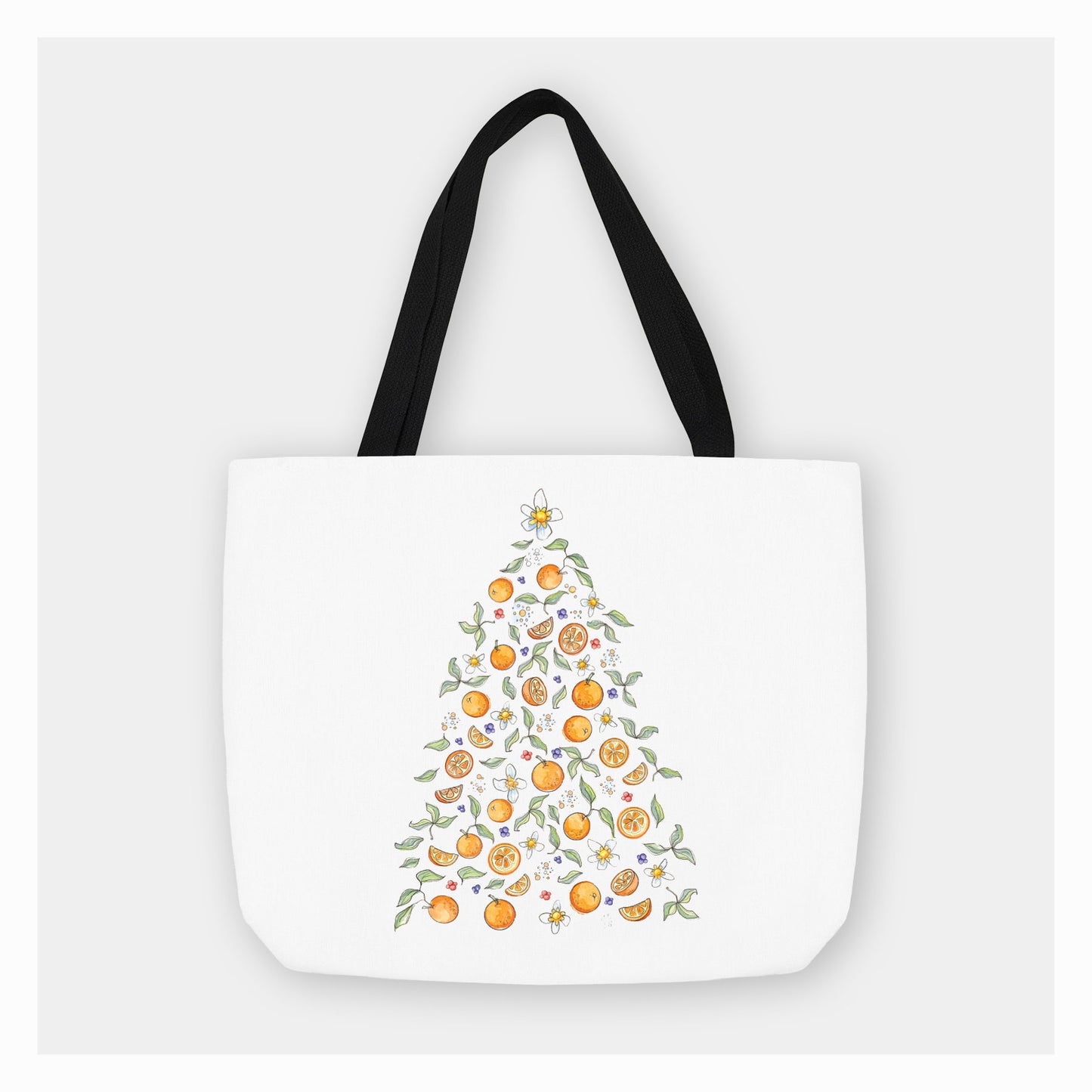Citrus Christmas Tree | Holiday Tote Bag