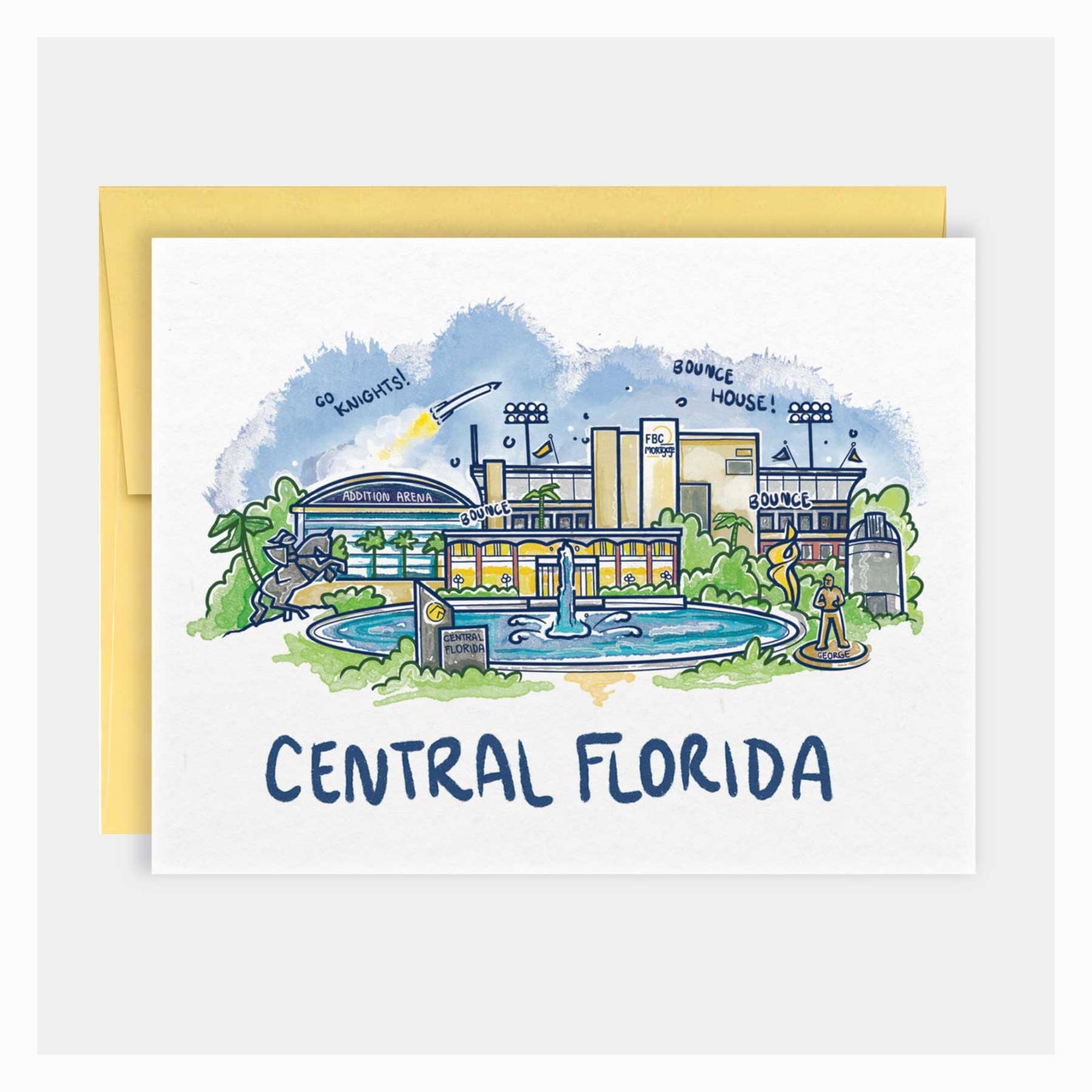 University Of Central Florida Campus Life | Collegiate Series | Greeting Card - A. B. Newton and Company