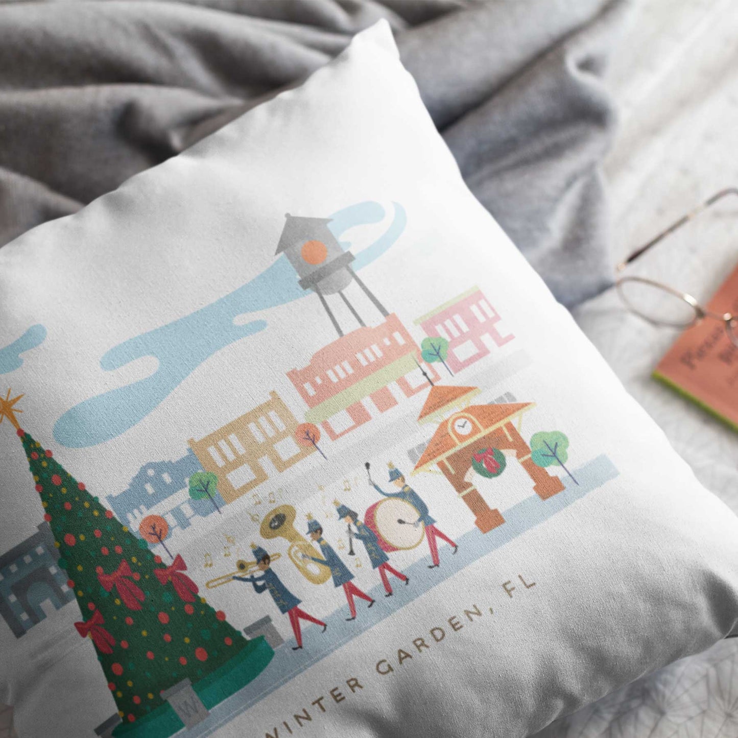 Winter Garden Christmas Cheer | Christmas Throw Pillow - A. B. Newton and Company