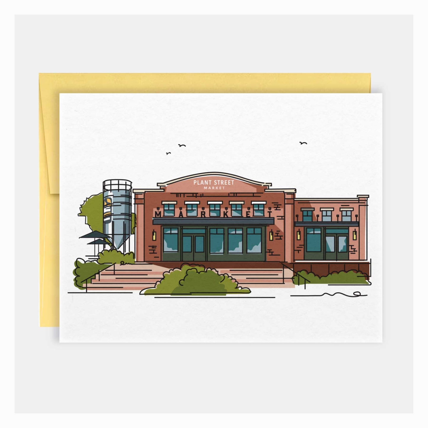 Plant Market | Winter Garden Landmark Series | Greeting Card