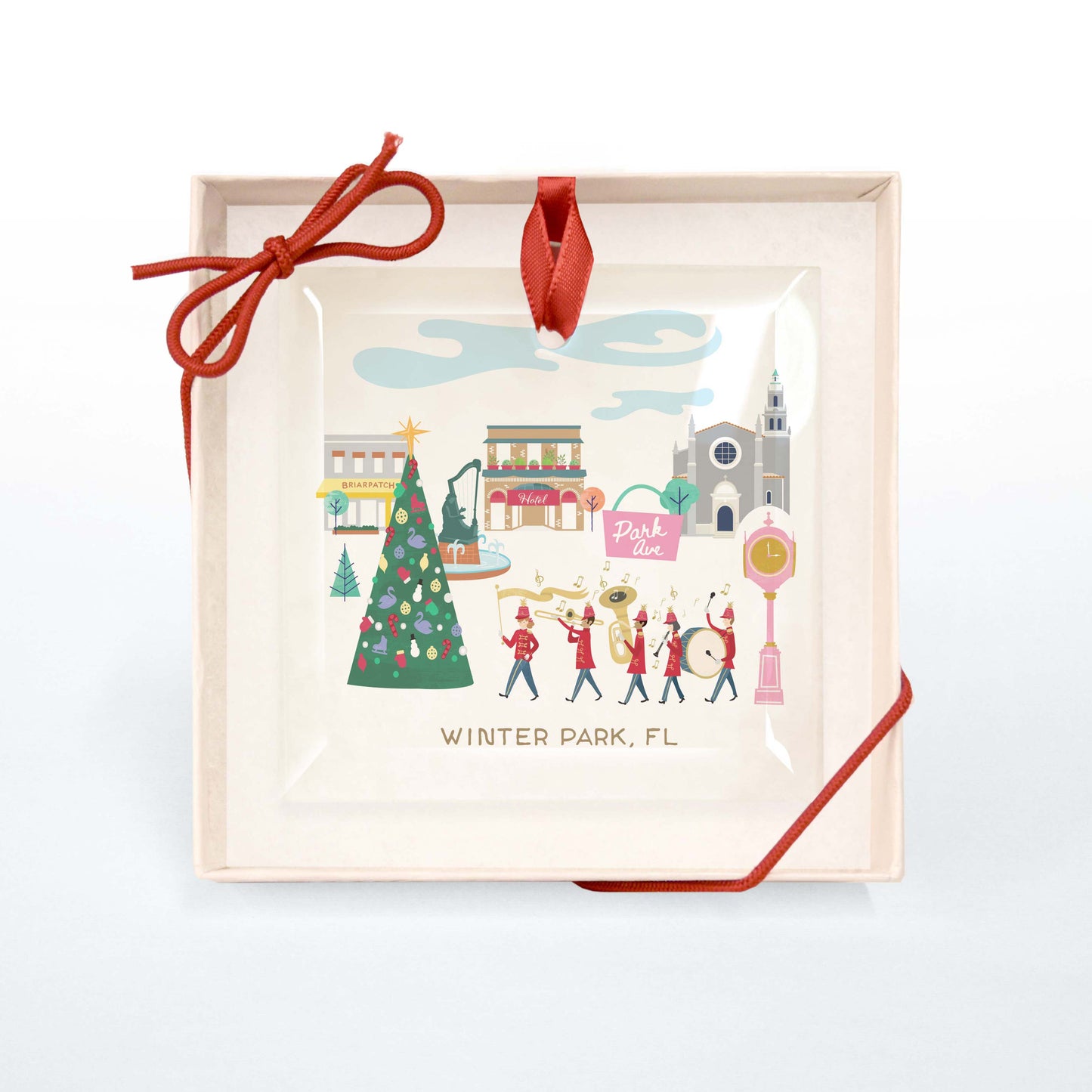 Winter Park Christmas Cheer | Glass Holiday Ornament - A. B. Newton and Company