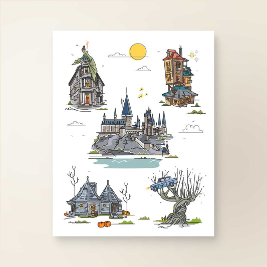 Wizard Collage | Theme Park Series - A. B. Newton and Company