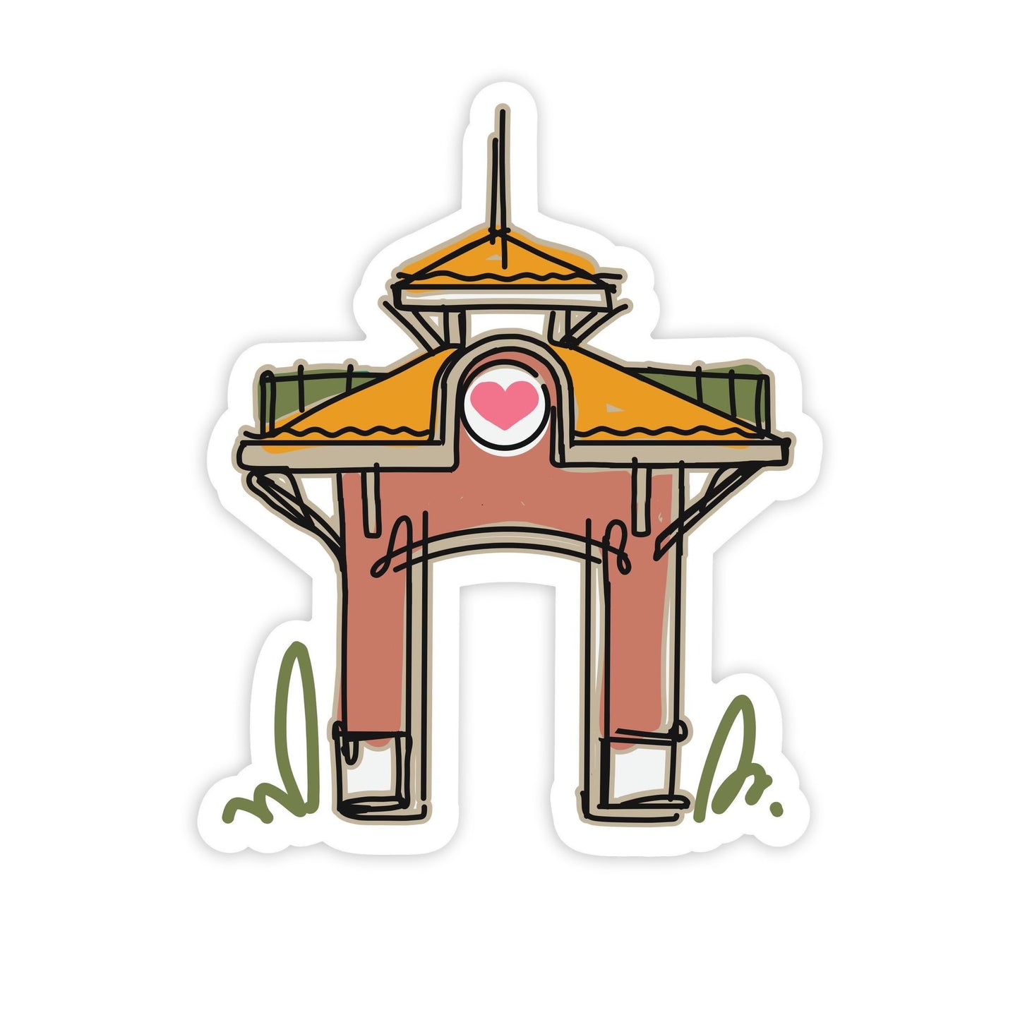 Winter Garden Clock Tower | A Florida Inspired Sticker