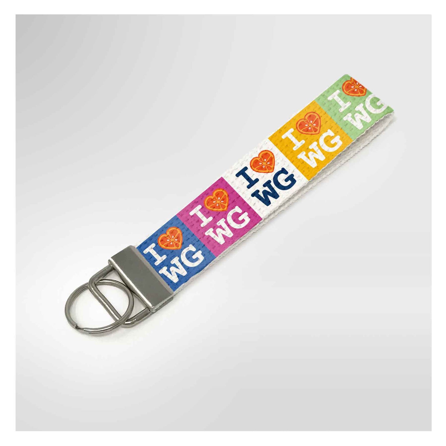 I Heart Winter Garden Pattern | Key Chain - A. B. Newton and Company