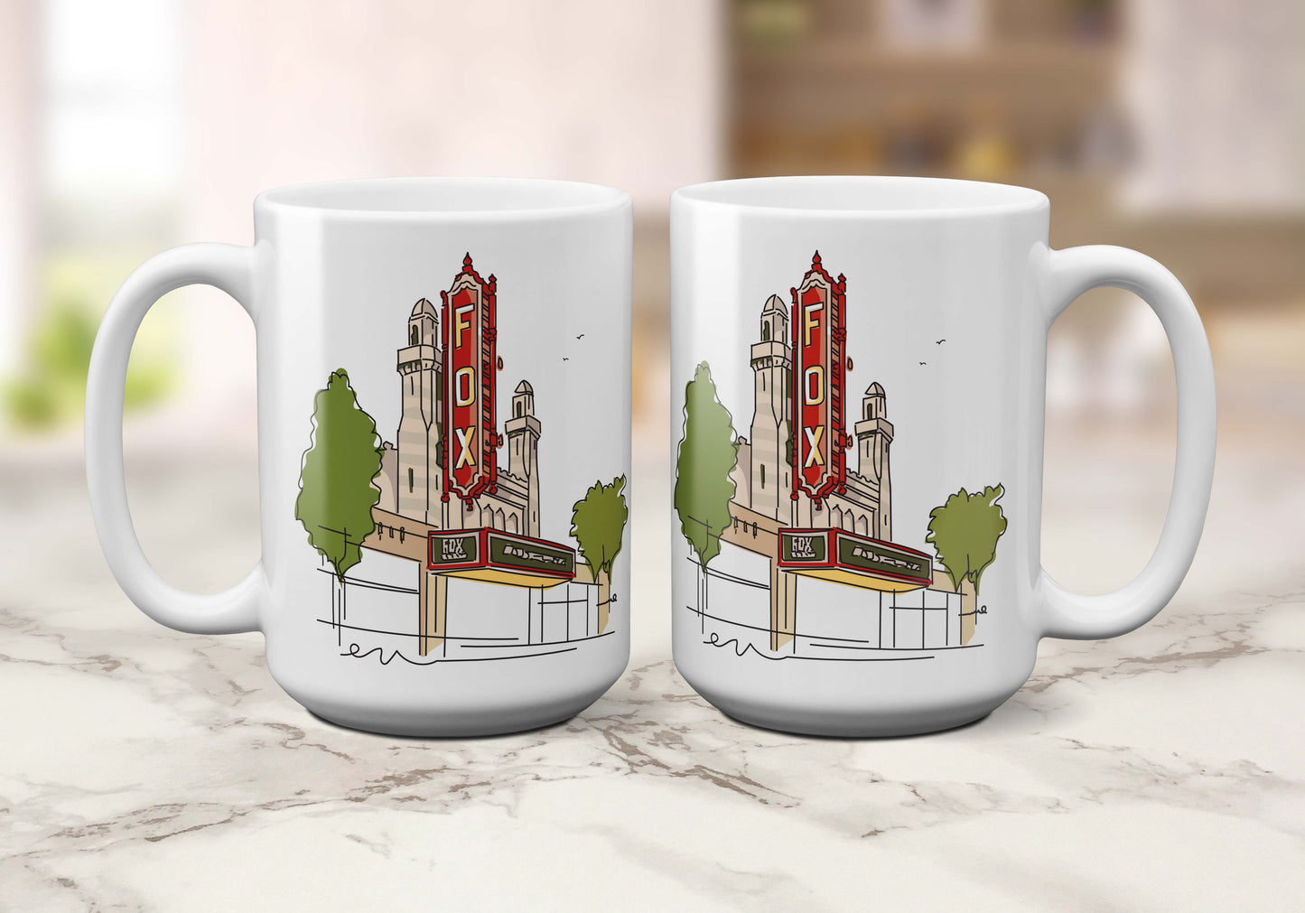 Fox Theater | Atlanta Landmark Series | Coffee Mug - A. B. Newton and Company