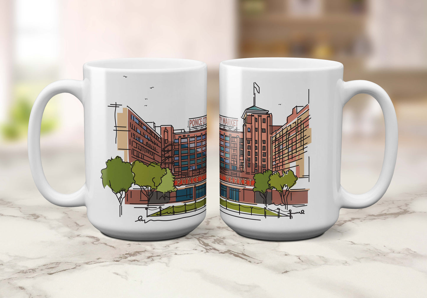 Ponce City Market | Atlanta Landmark Series | Coffee Mug - A. B. Newton and Company