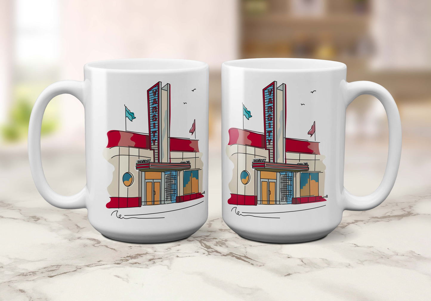 The Varsity| Atlanta Landmark Series | Coffee Mug - A. B. Newton and Company