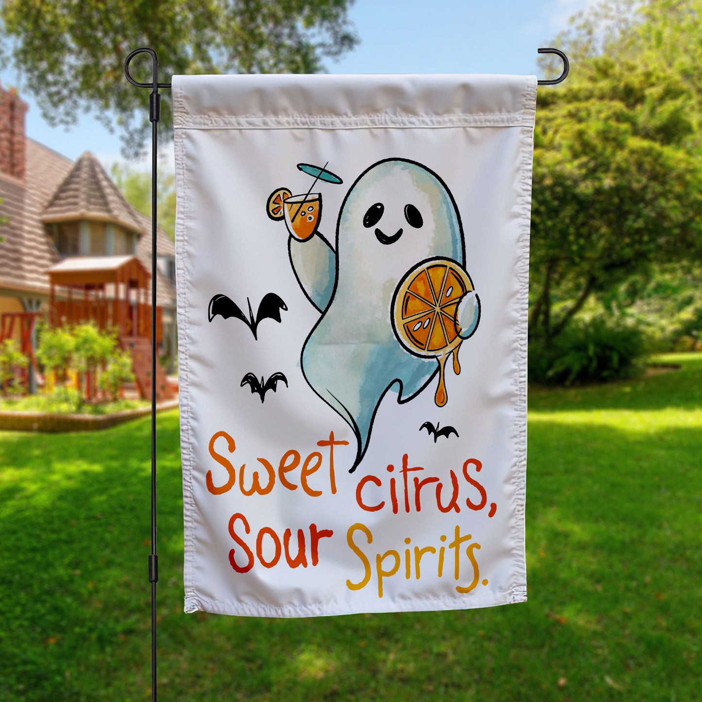 Citrus & Spirits | Halloween Inspired Garden Flag