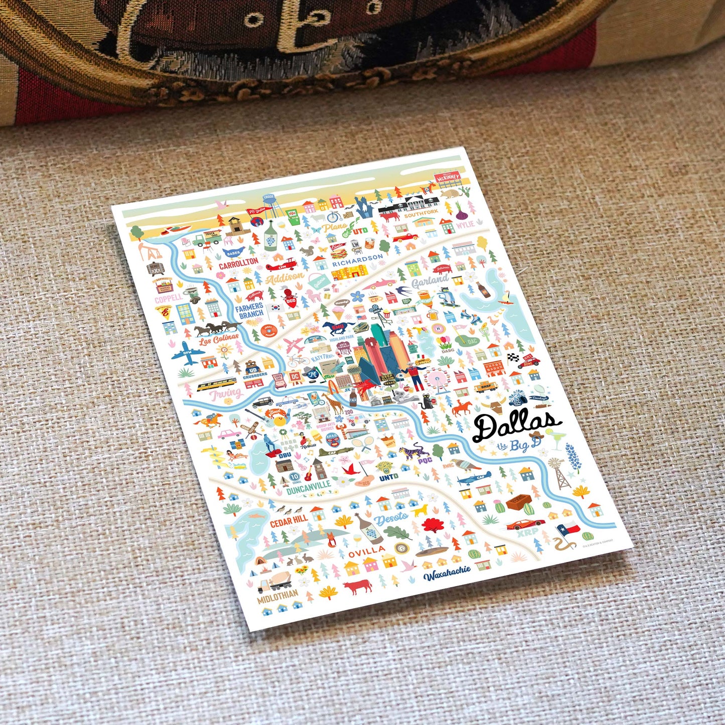 Dallas TX 5x7 City Series Postcard