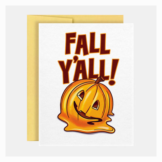Fall Y'all Pumpkin | Fall Greeting Card - A. B. Newton and Company