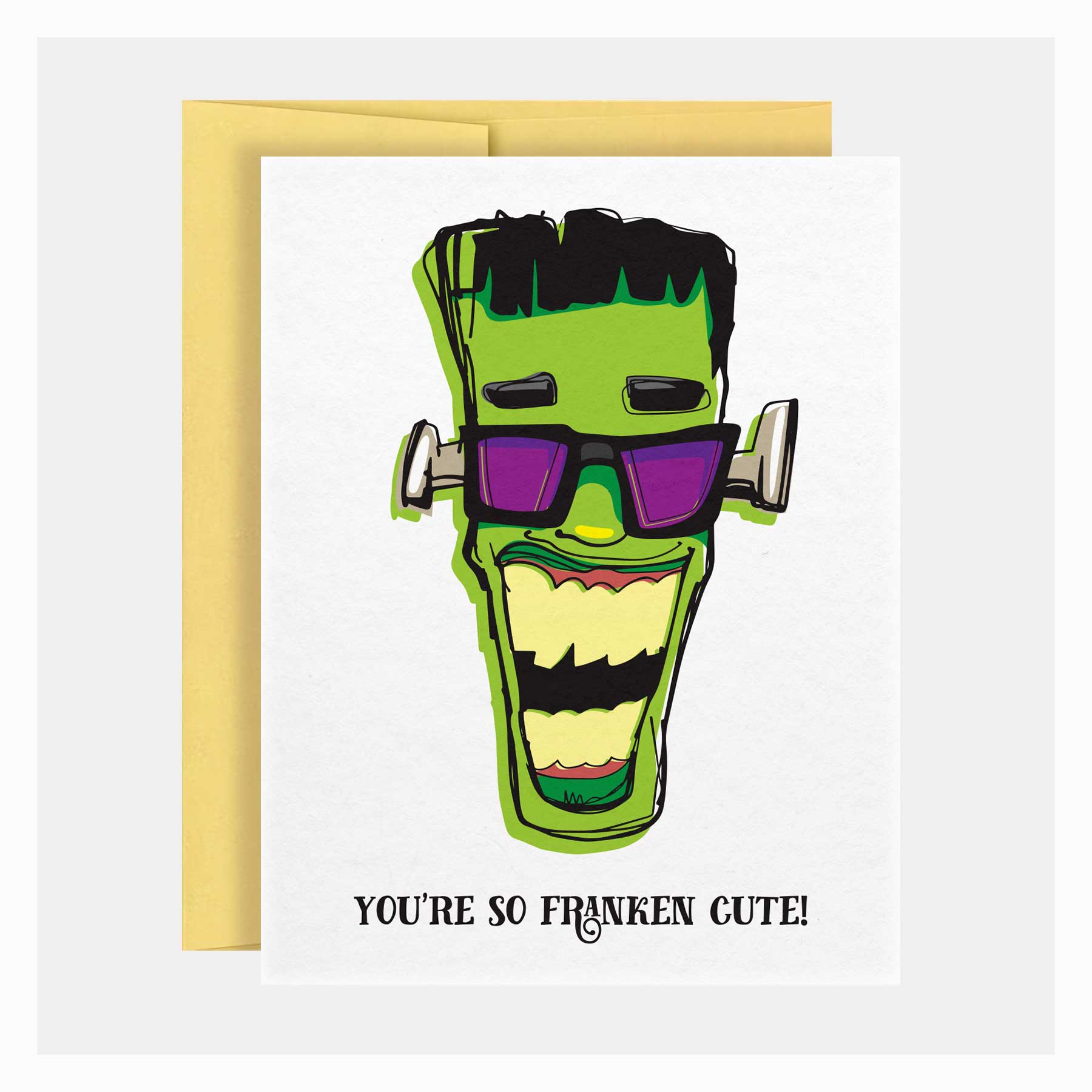 Franken Cute | Fall Greeting Card - A. B. Newton and Company