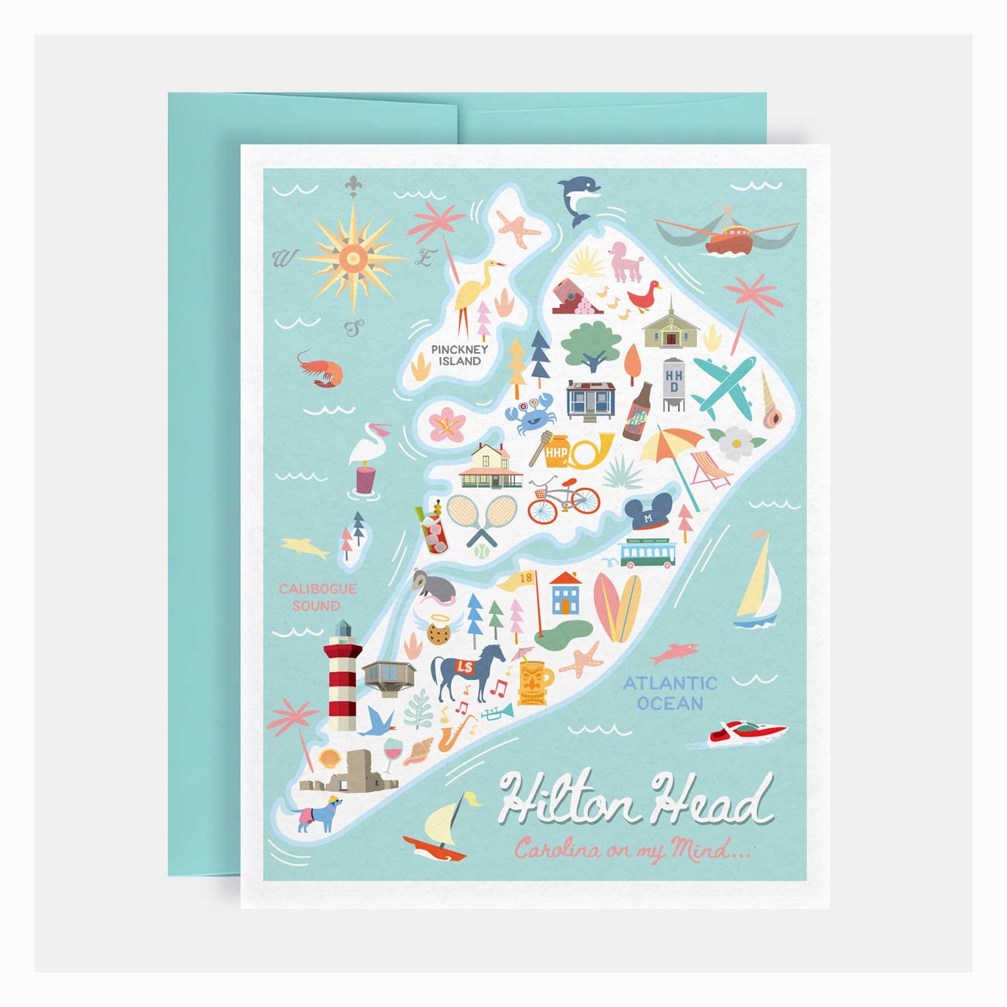 Hilton Head Greeting Card - A. B. Newton and Company