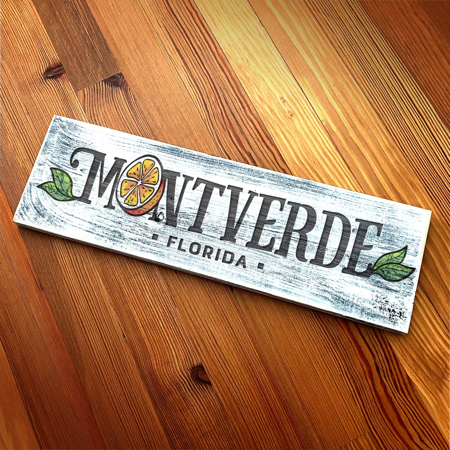 Montverde - Handcrafted Artisan Wood Sign - A. B. Newton and Company