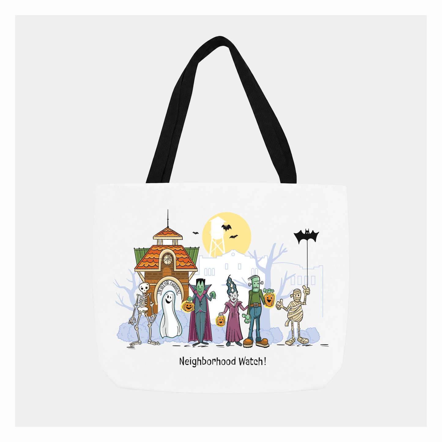 Neighborhood Watch! | Halloween Tote Bag
