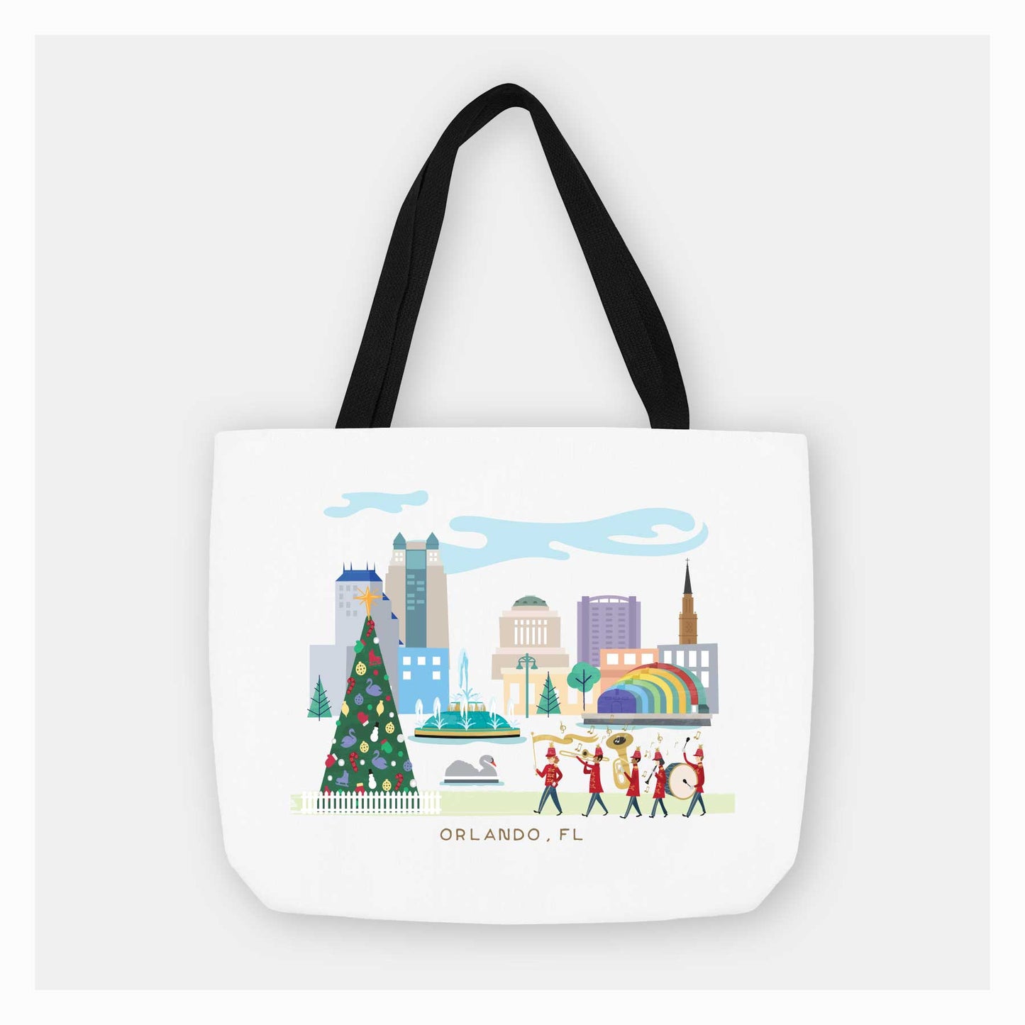 Orlando Christmas Cheer | Holiday Tote Bag - A. B. Newton and Company