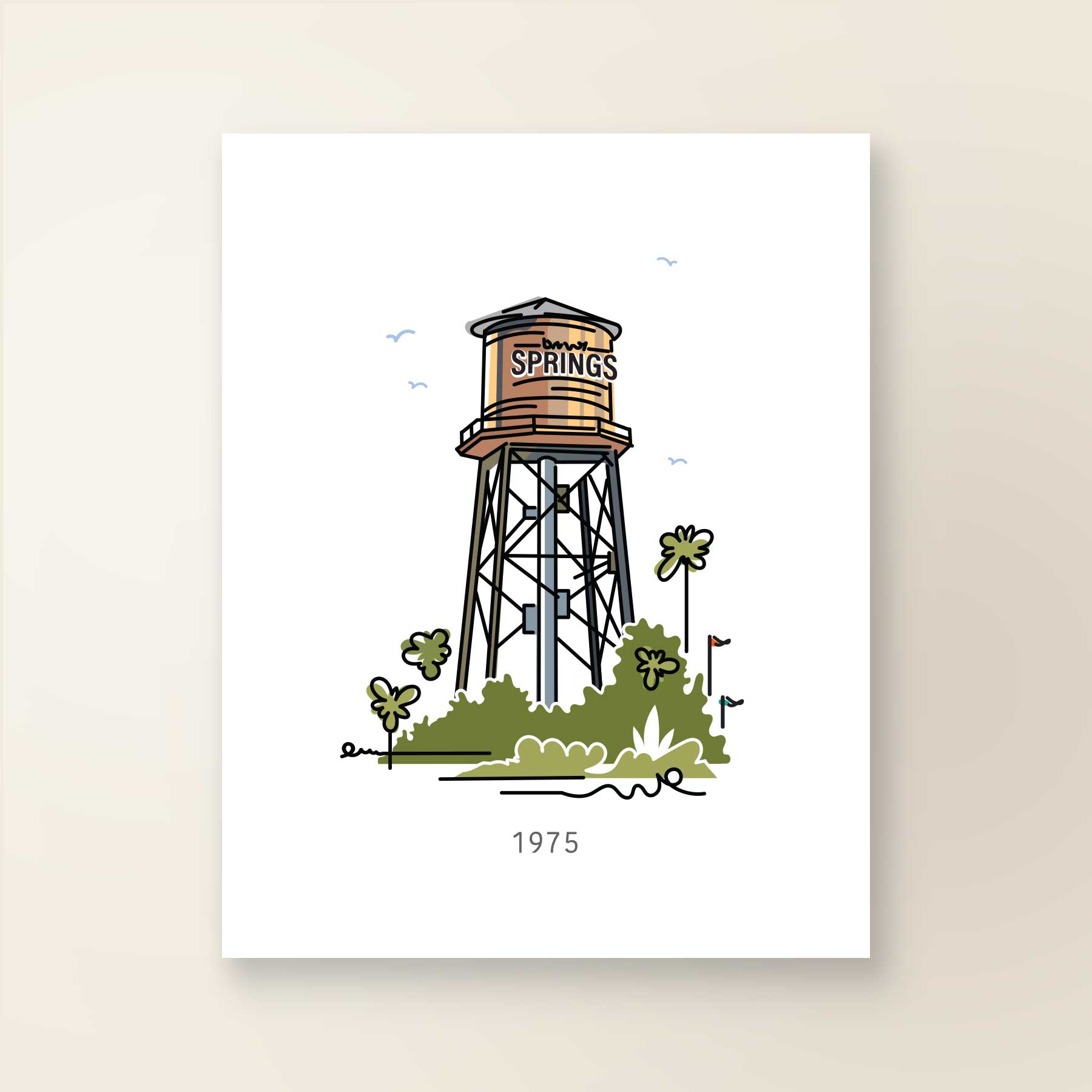 Springs Tower 1975 | Theme Park Series - A. B. Newton and Company