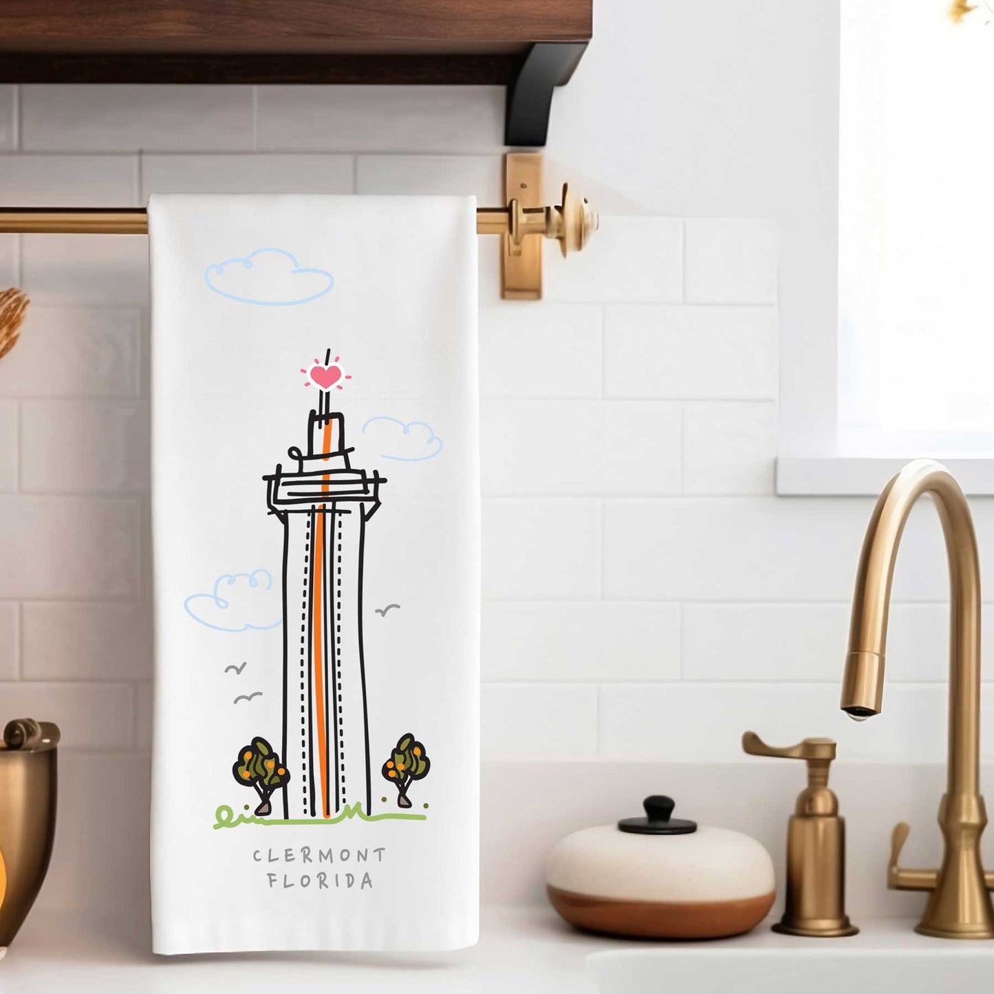 Clermont Citrus Tower | Tea Towel