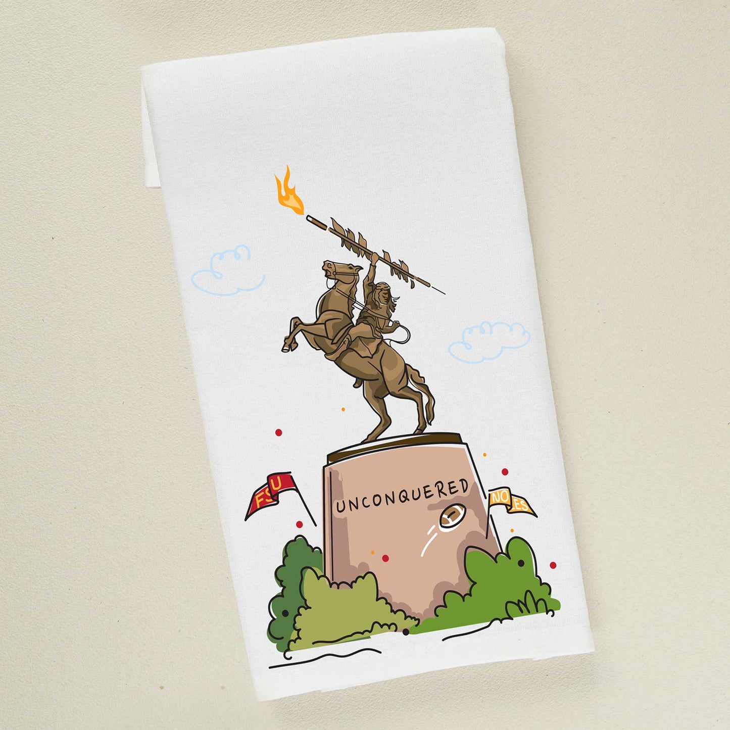 Unconquered Statue | Tea Towel