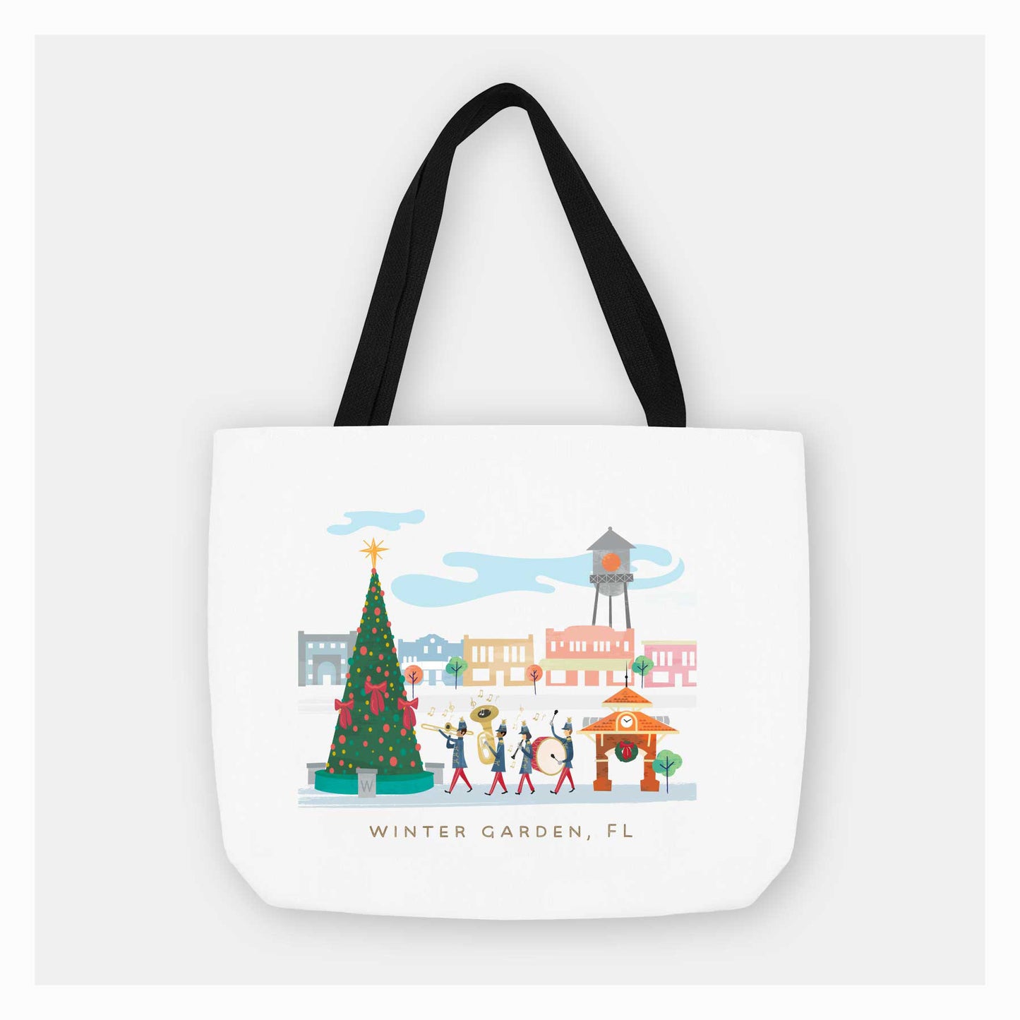 Winter Garden Christmas Cheer | Holiday Tote Bag - A. B. Newton and Company