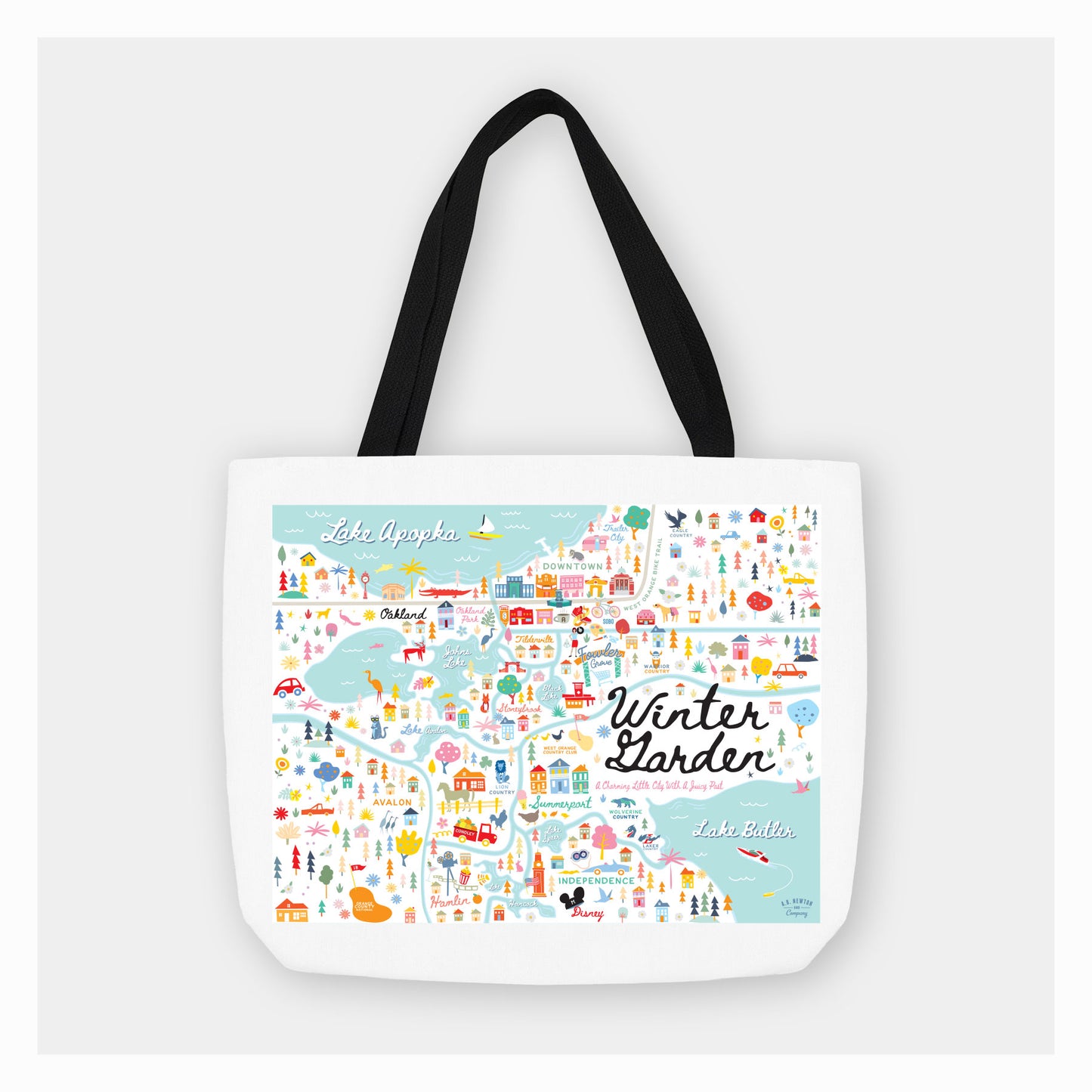 WINTER GARDEN, FL | City Series | Tote Bag - A. B. Newton and Company