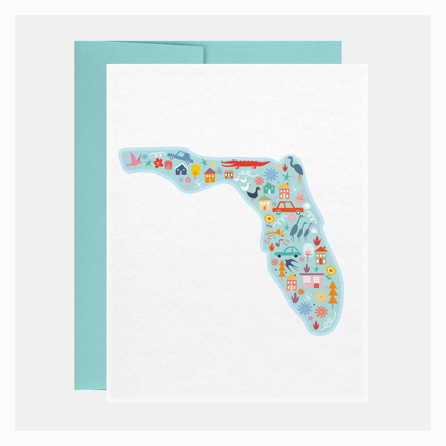 Whimsy Florida State | Greeting Card - A. B. Newton and Company