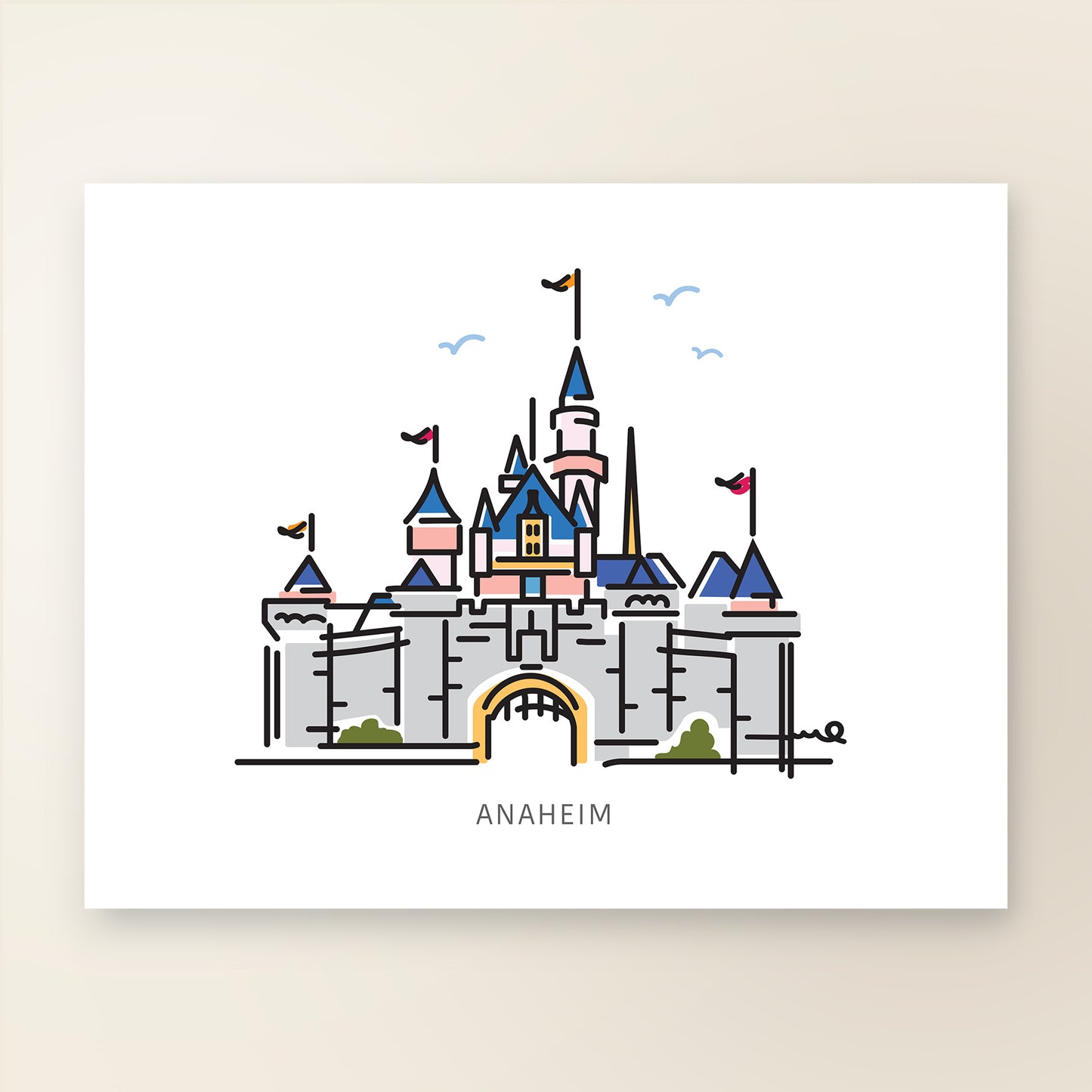 Princess Castle ANAHEIM | Theme Park Series - A. B. Newton and Company