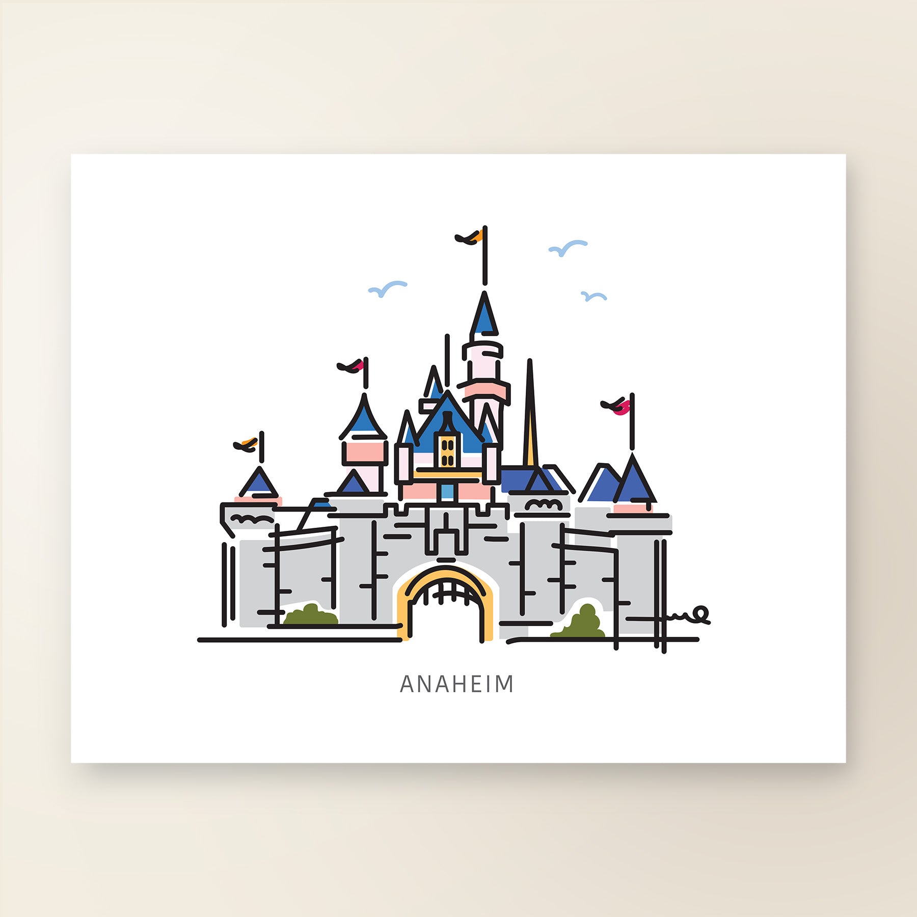 Princess Castle ANAHEIM | Theme Park Series - A. B. Newton and Company