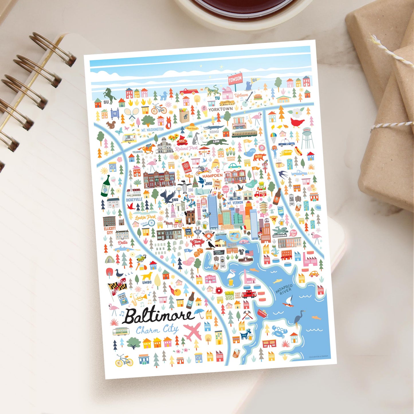 Baltimore MD 5x7 City Series Postcard