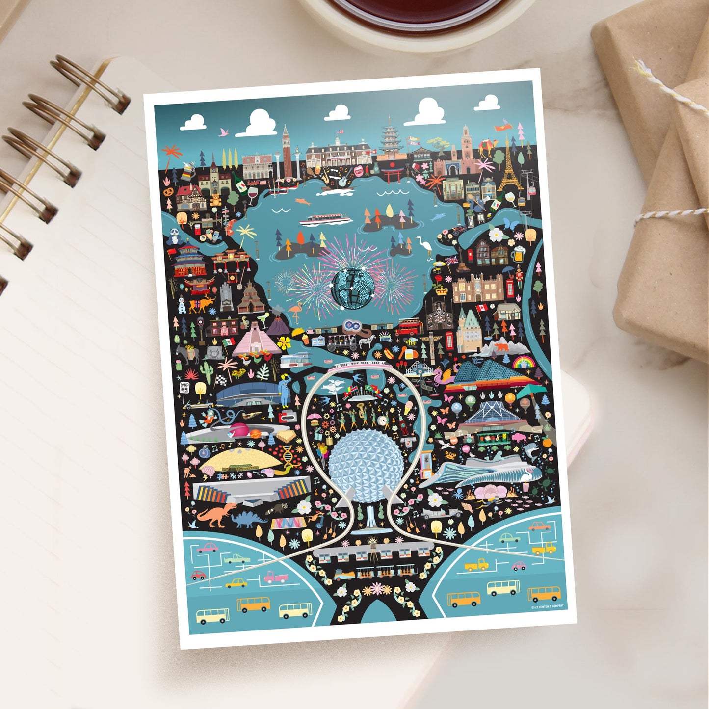 World of Tomorrow Postcard | 5x7 | Orlando Florida | Theme Park Series