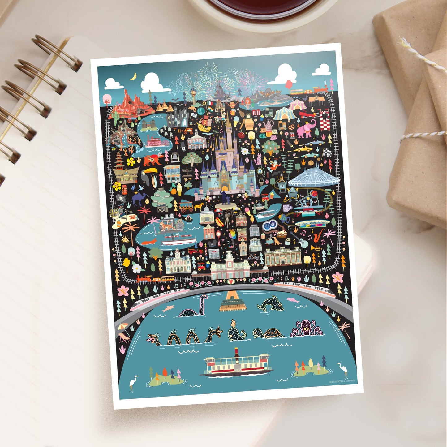 The Kingdom Postcard | 5x7 | Orlando Florida | Theme Park Series - A. B. Newton and Company