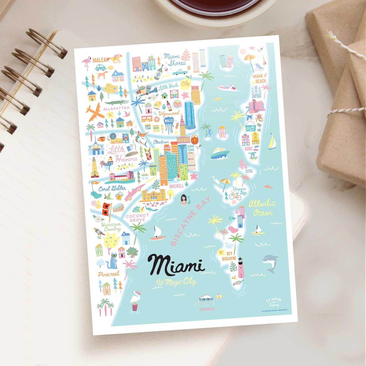 Miami FL 5x7 City Series Postcard