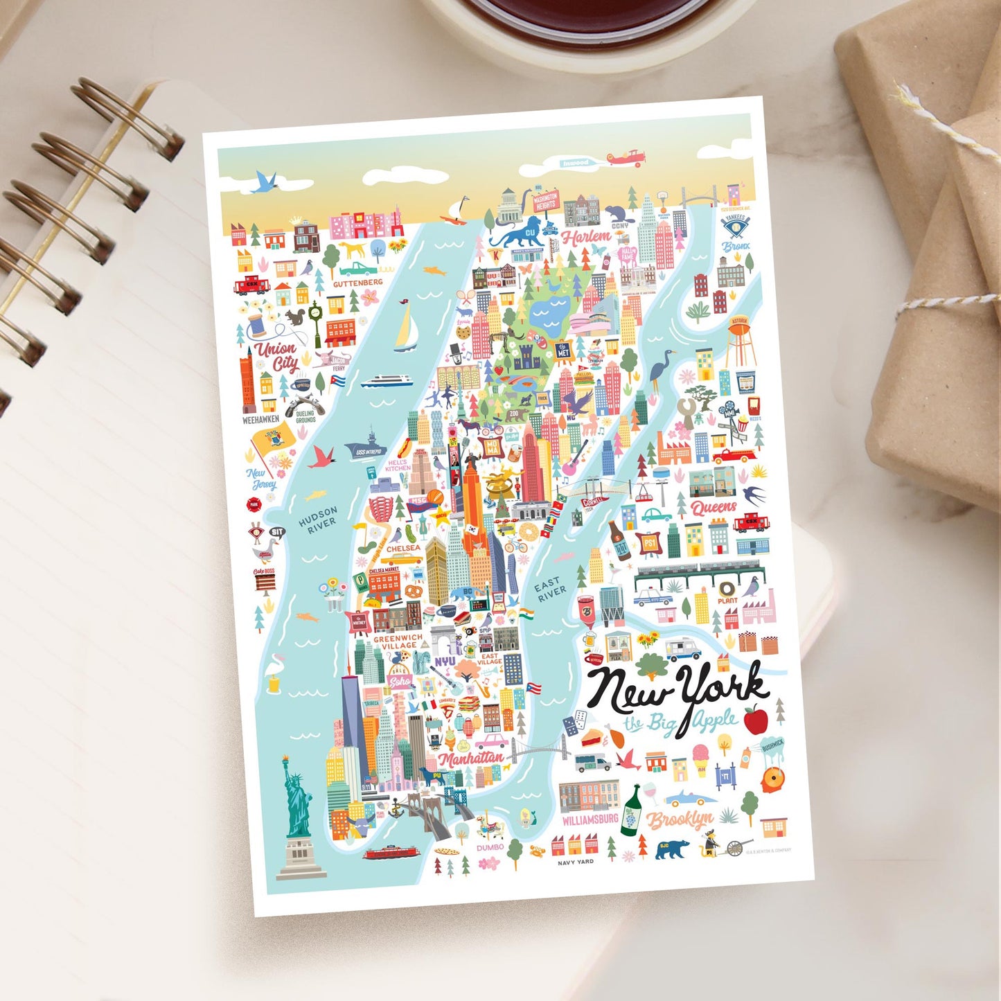 New York City NYC 5x7 City Series Postcard