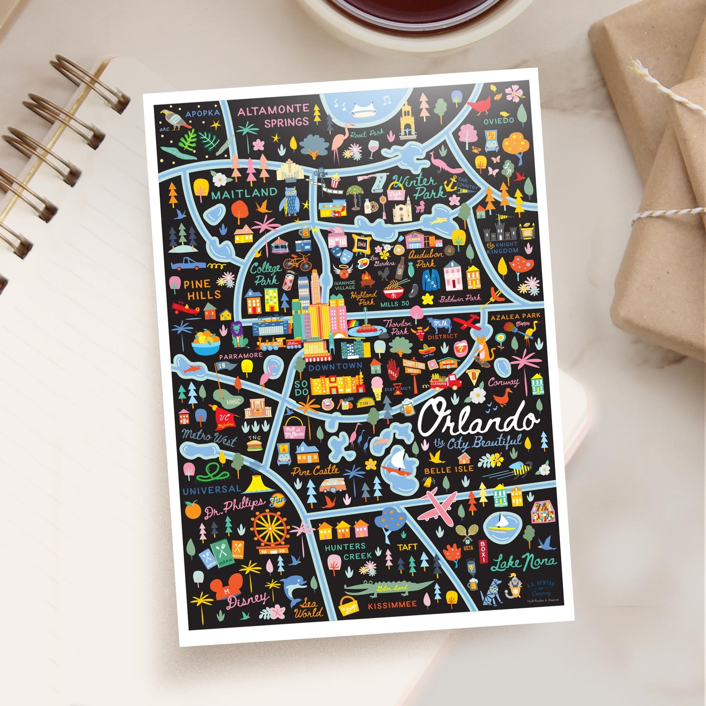 Orlando FL 5x7 City Series Postcard