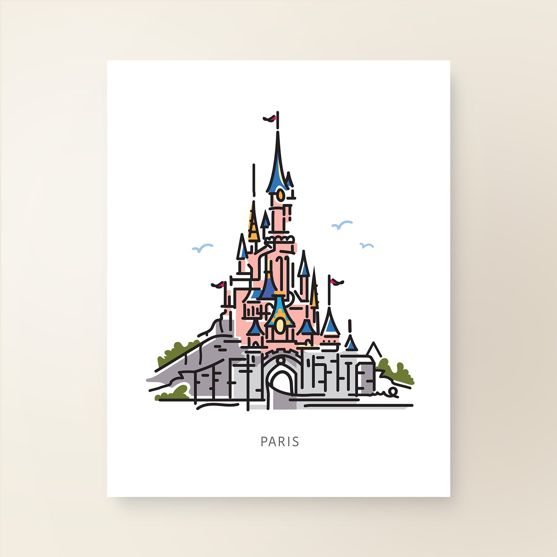Princess Castle PARIS | Theme Park Series - A. B. Newton and Company