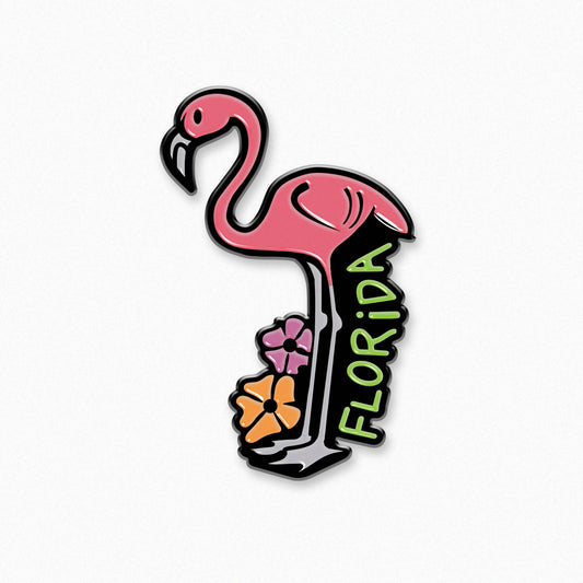 Florida Flamingo | Collectible Enamel Pins - A. B. Newton and Company