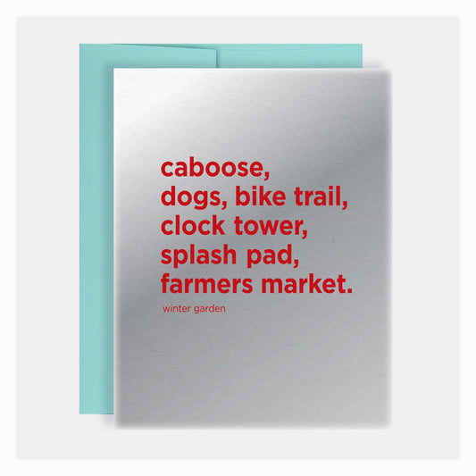 Winter Garden List Greeting Card - A. B. Newton and Company