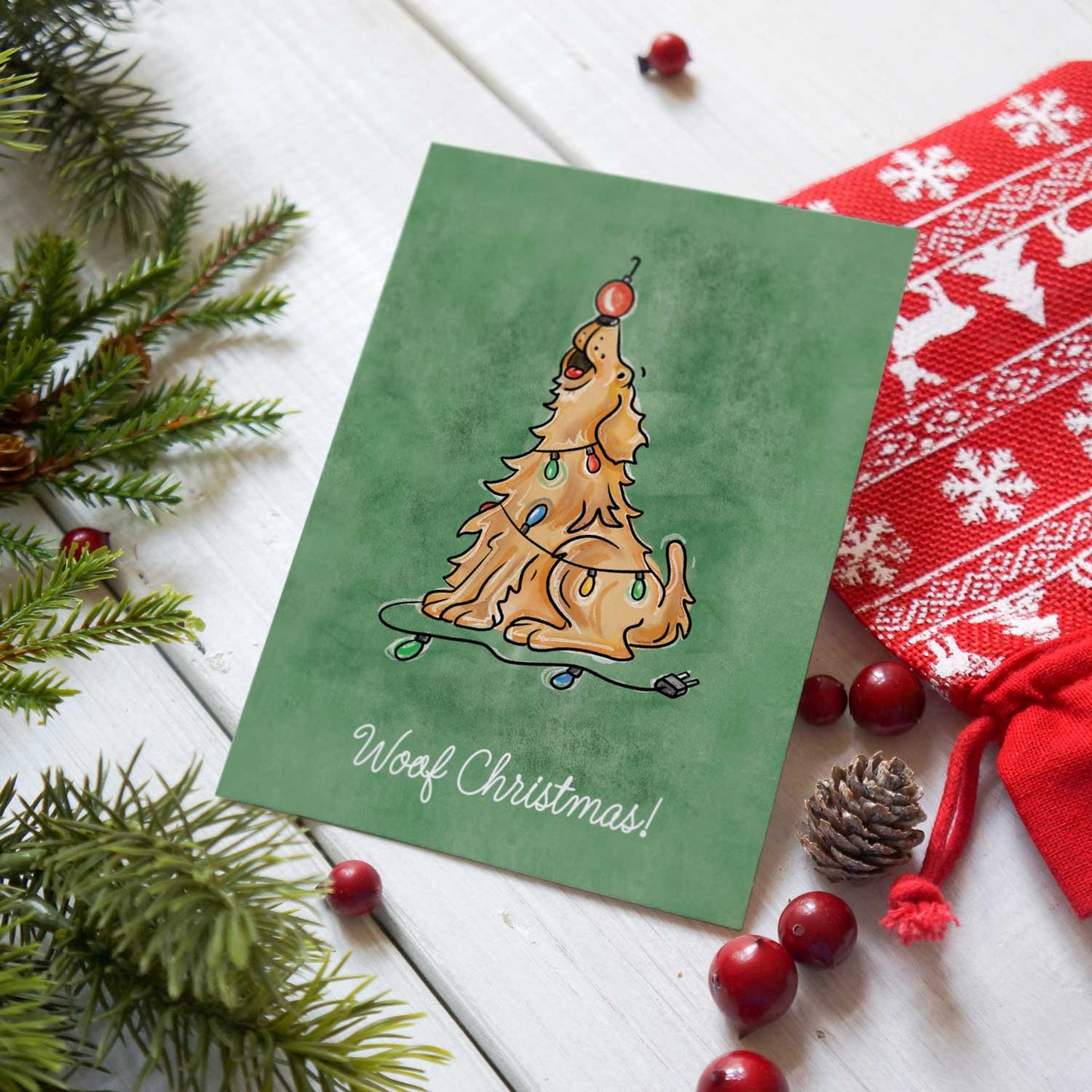 Woof Christmas Holiday Cards | Christmas Cards - A. B. Newton and Company