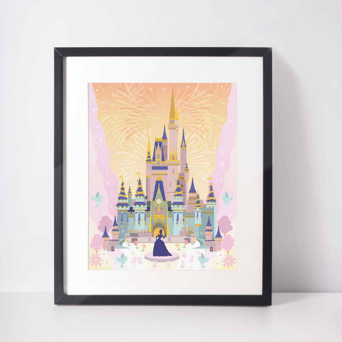 Princess Castle Celebration | Art Print | Theme Park Series