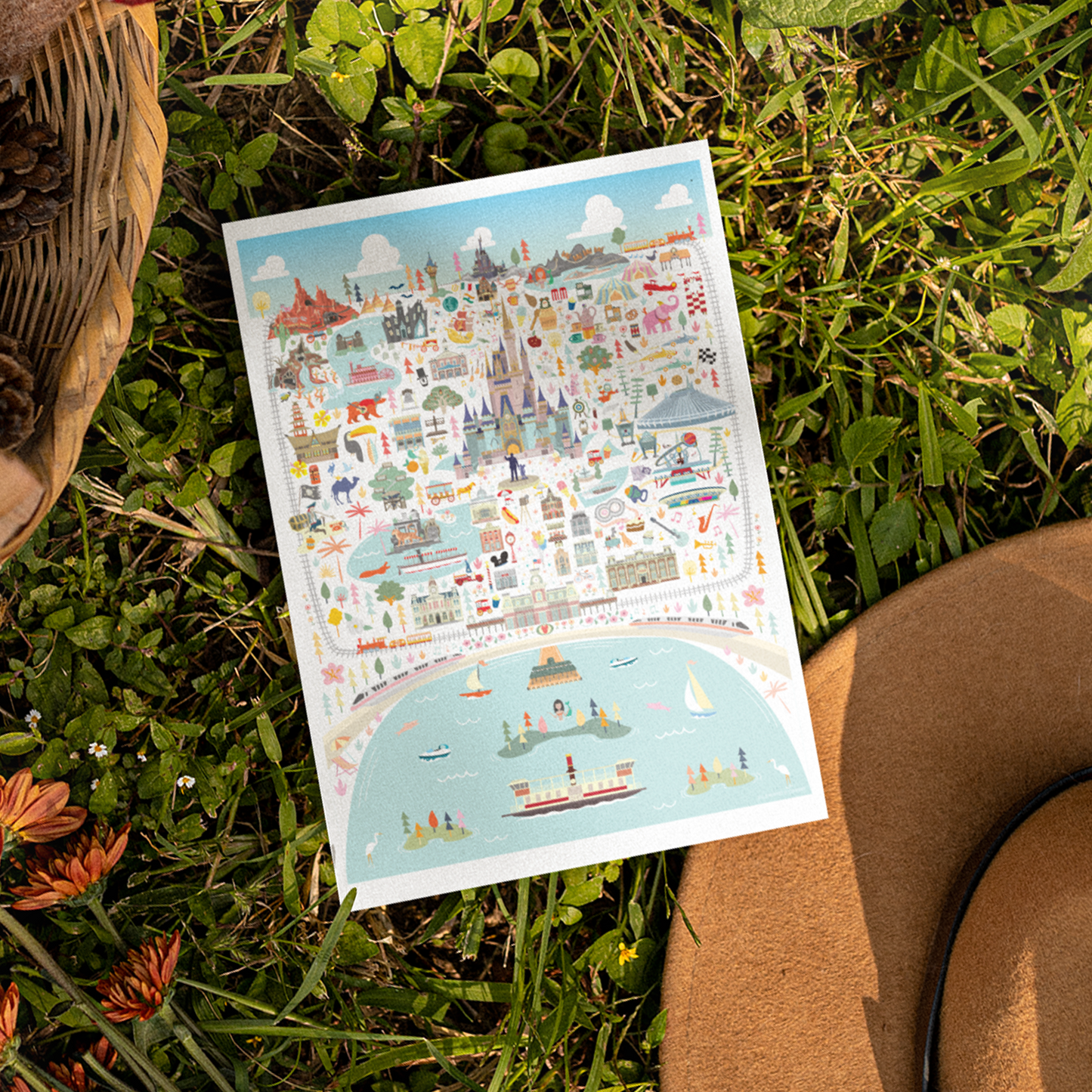 The Kingdom Postcard | 5x7 | Orlando Florida | Theme Park Series
