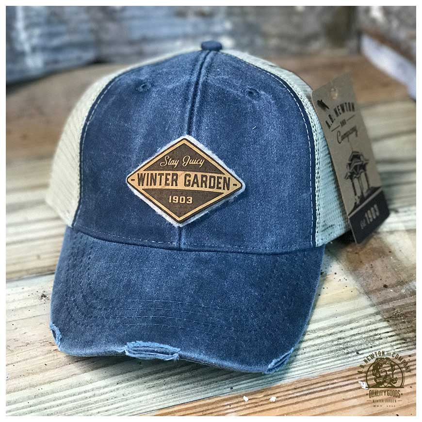Winter Garden Diamond Trucker Hat - A. B. Newton and Company