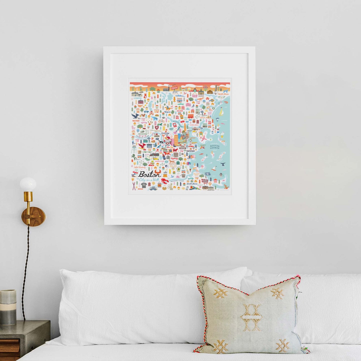 BOSTON, MA | City Series Map Art Print