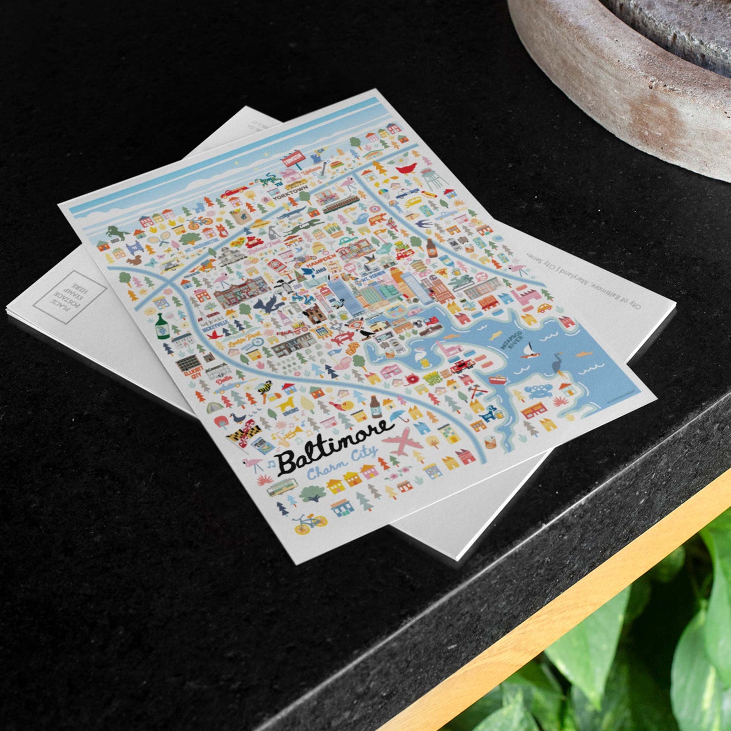 Baltimore MD 5x7 City Series Postcard