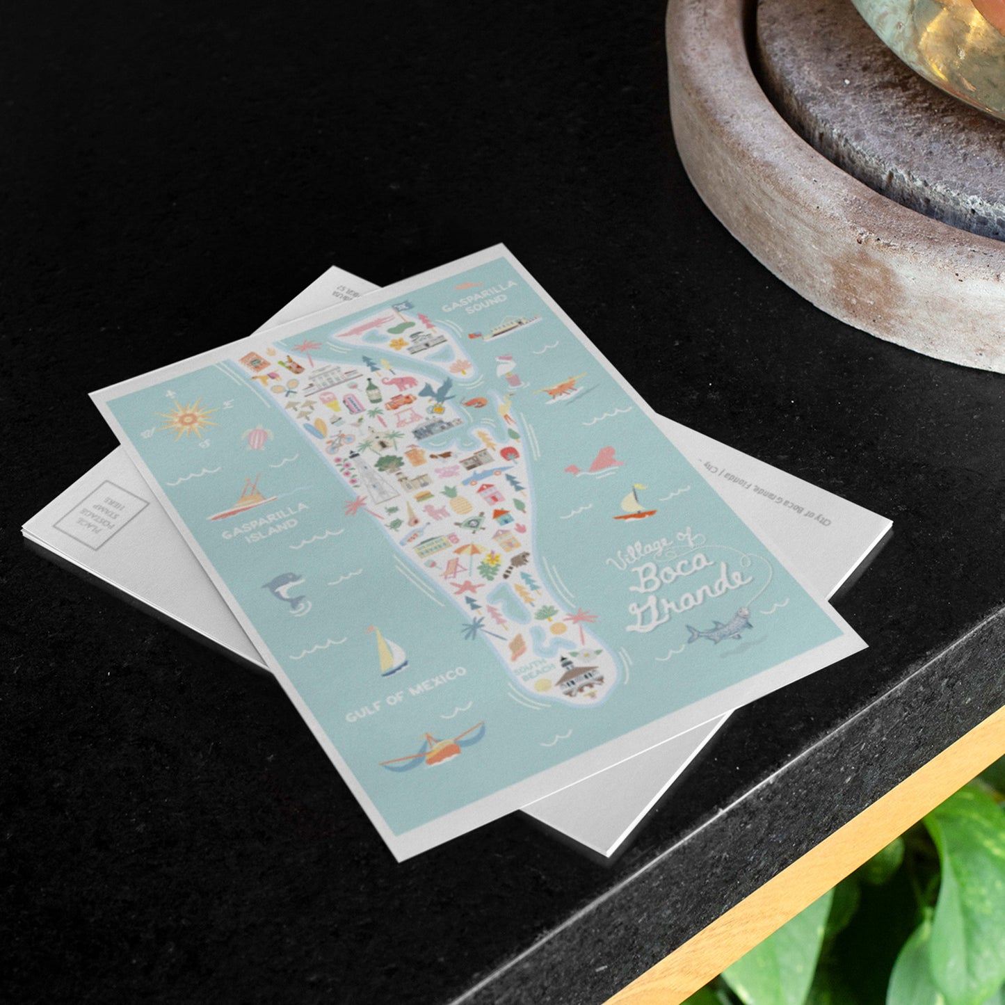 Boca Grande FL 5x7 City Series Postcard