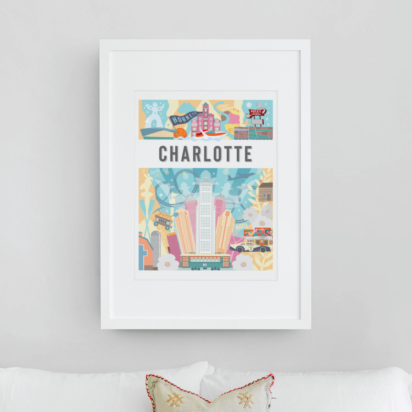 Charlotte North Carolina Montage - A. B. Newton and Company
