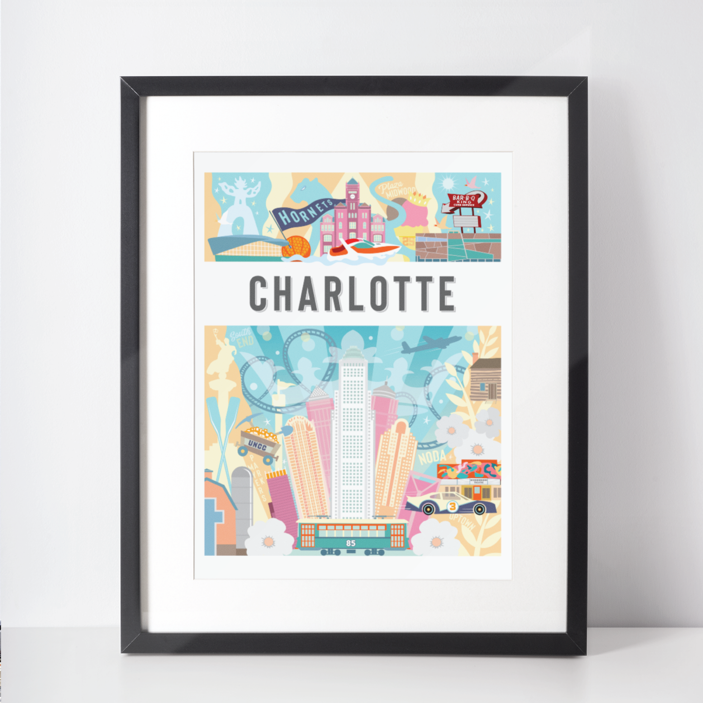 Charlotte North Carolina Montage - A. B. Newton and Company