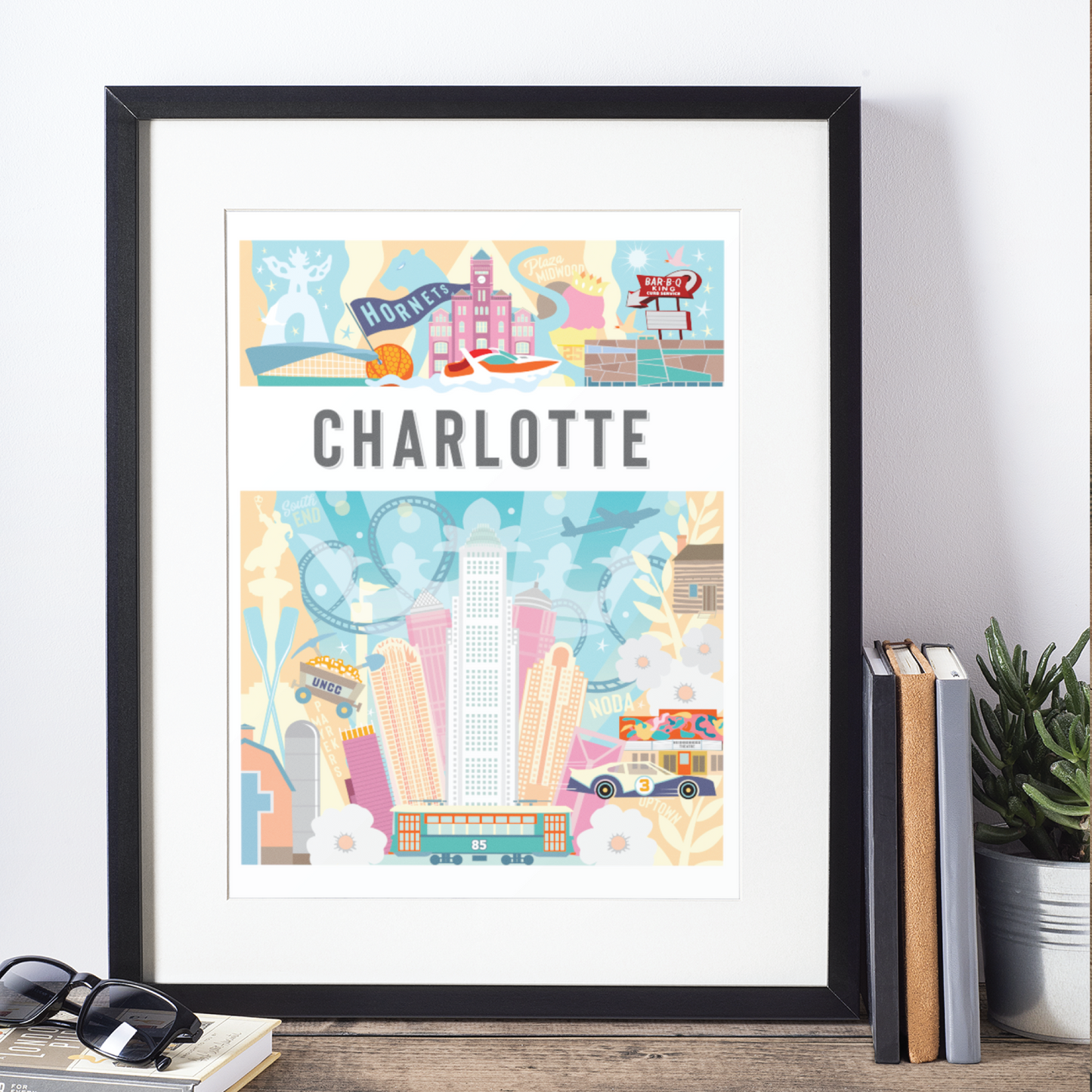 Charlotte North Carolina Montage - A. B. Newton and Company