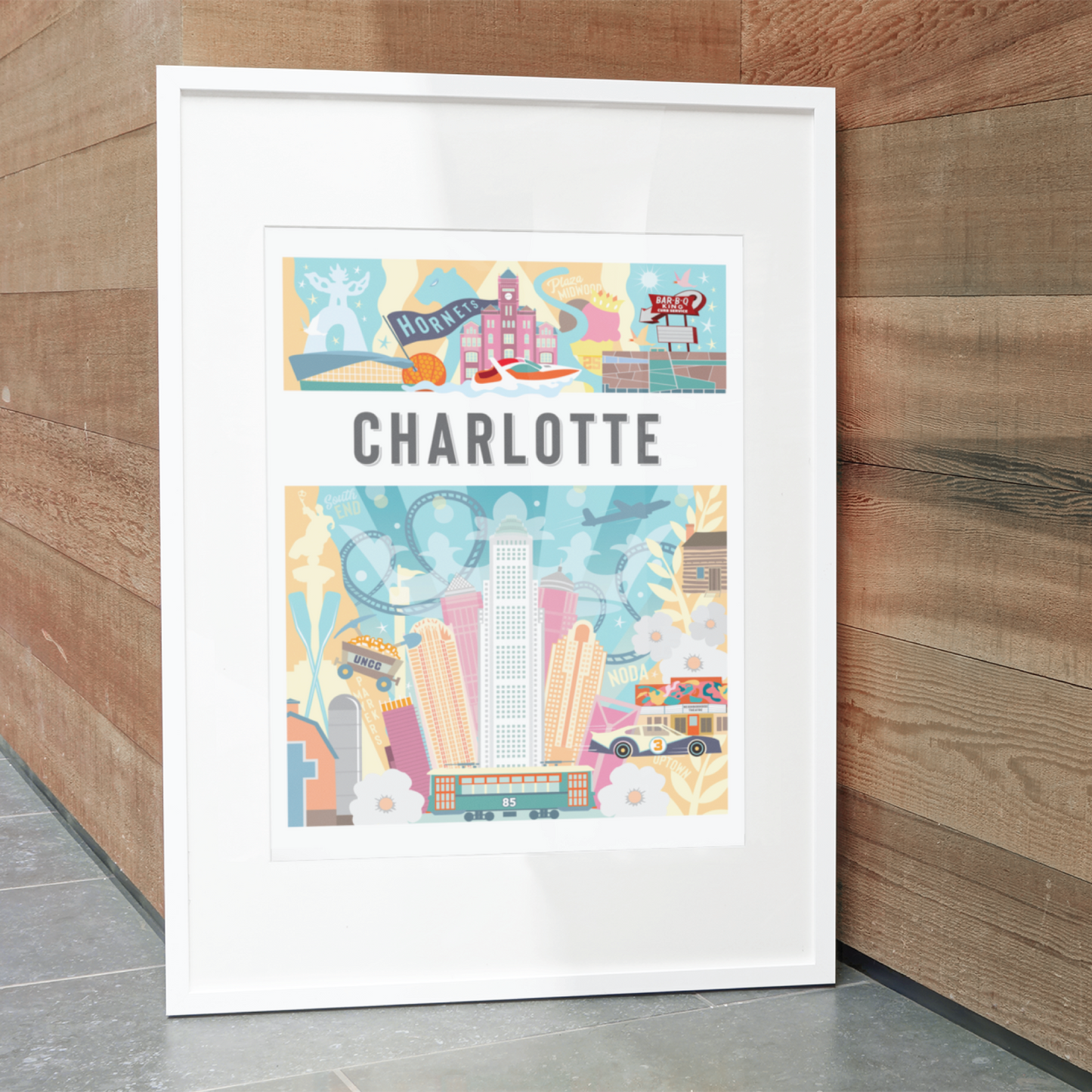 Charlotte North Carolina Montage - A. B. Newton and Company