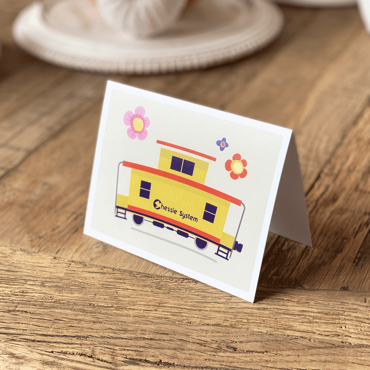 Winter Garden Chessie Greeting Card - A. B. Newton and Company