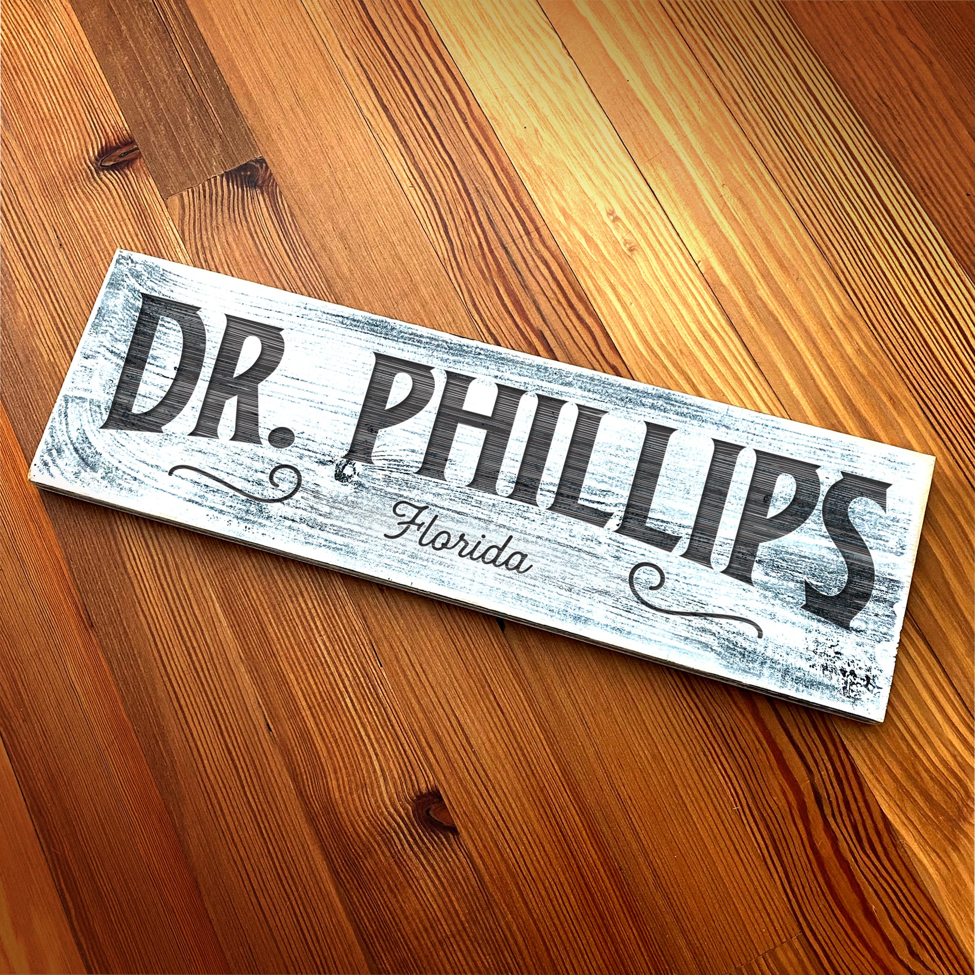 Doctor Phillips - Handcrafted Artisan Wood Sign - A. B. Newton and Company